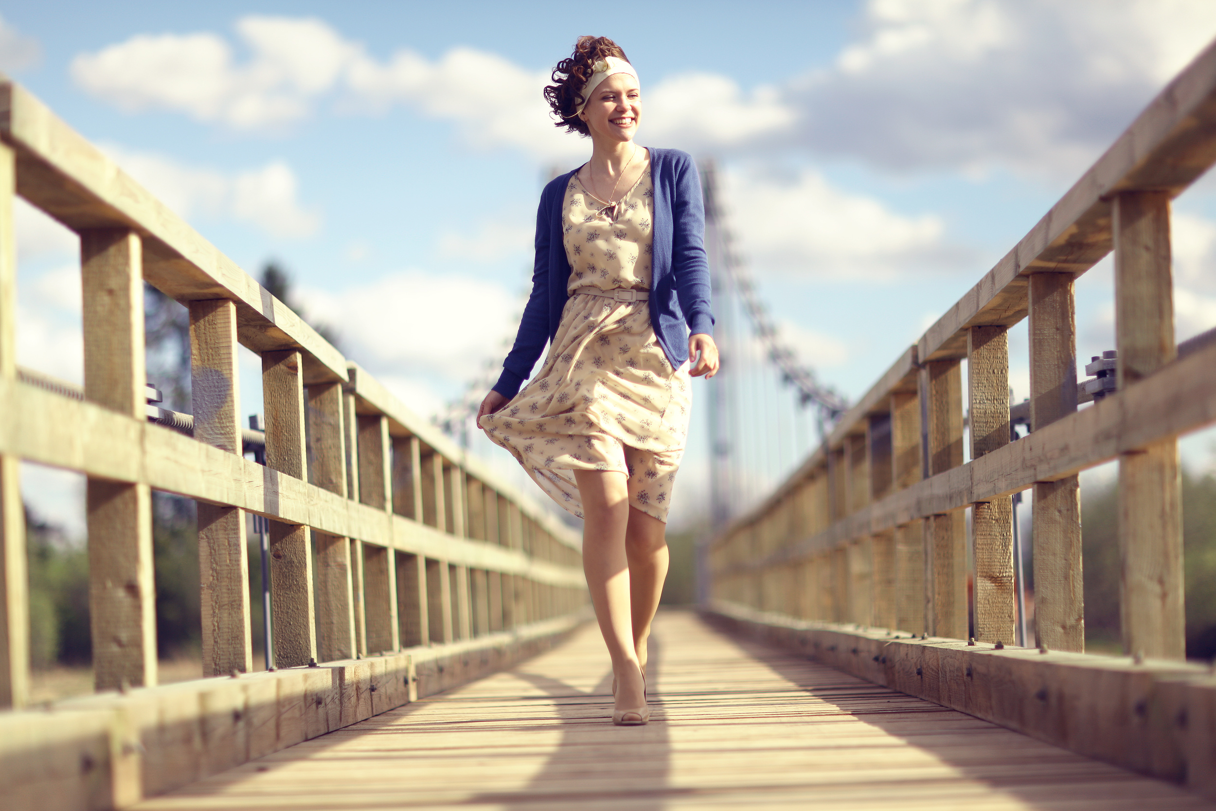 Woman on a Bridge